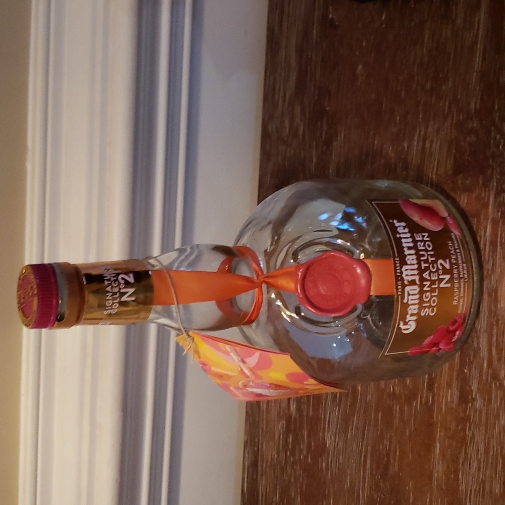 Grand Marnier Signature Collection No. 2 Raspberry Peach 750ml empty bottle